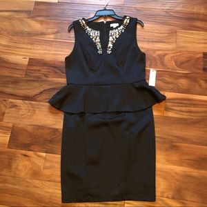 NWT Bisou Bisou Peplum  cocktail dress